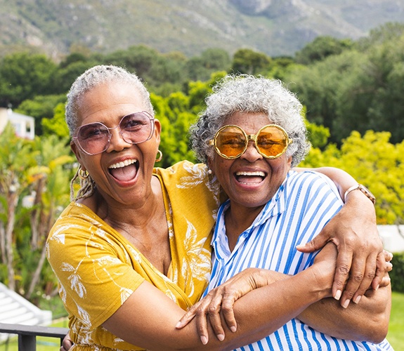 Two women traveling and enjoying time together