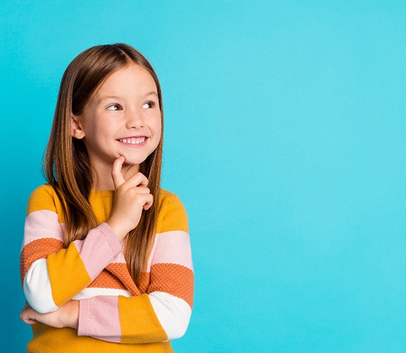 Young girl, may or may not need orthodontic treatment