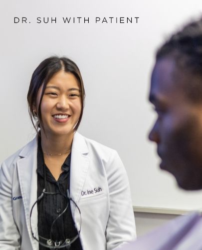 Dr. Suh with Patient